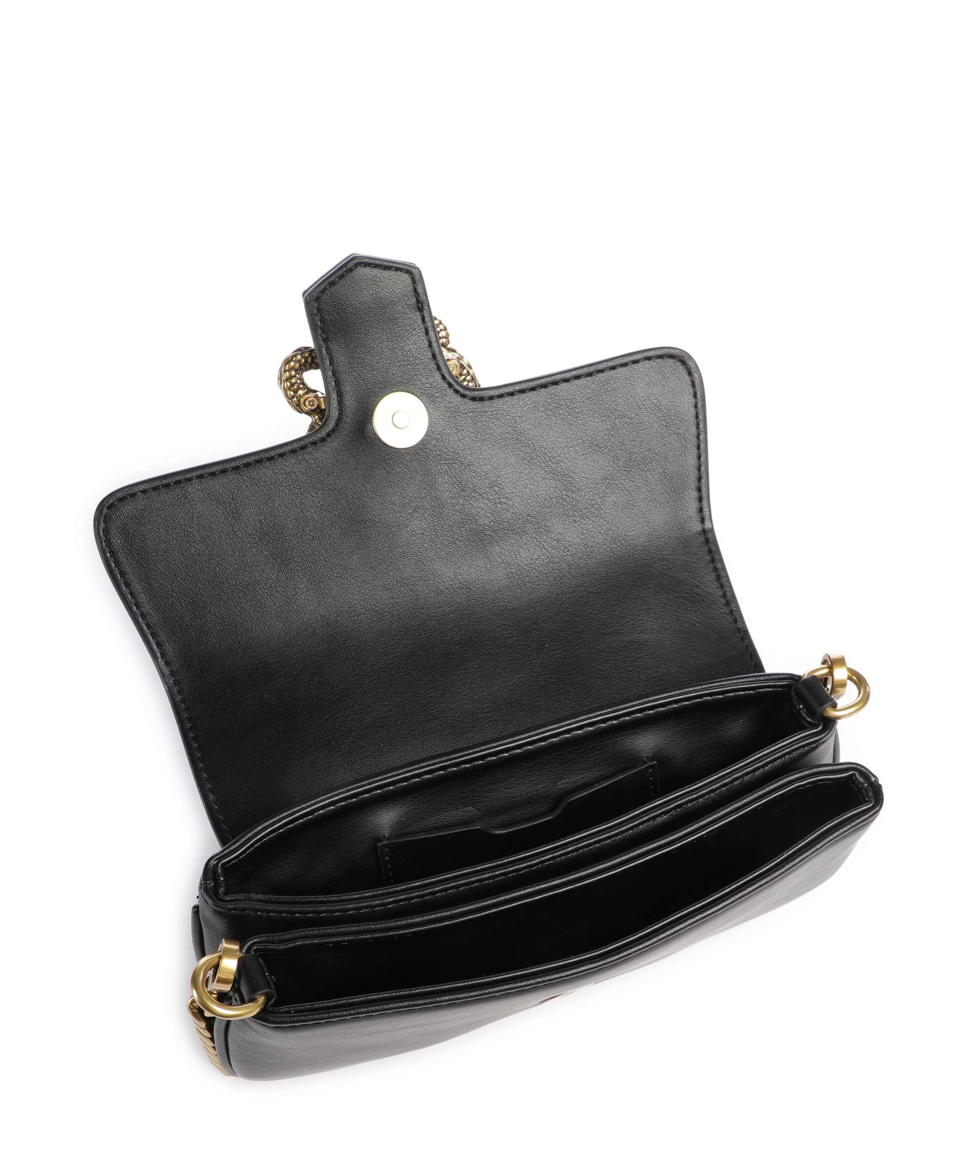 Just Cavalli Iconic Snakes Crossbody bag black