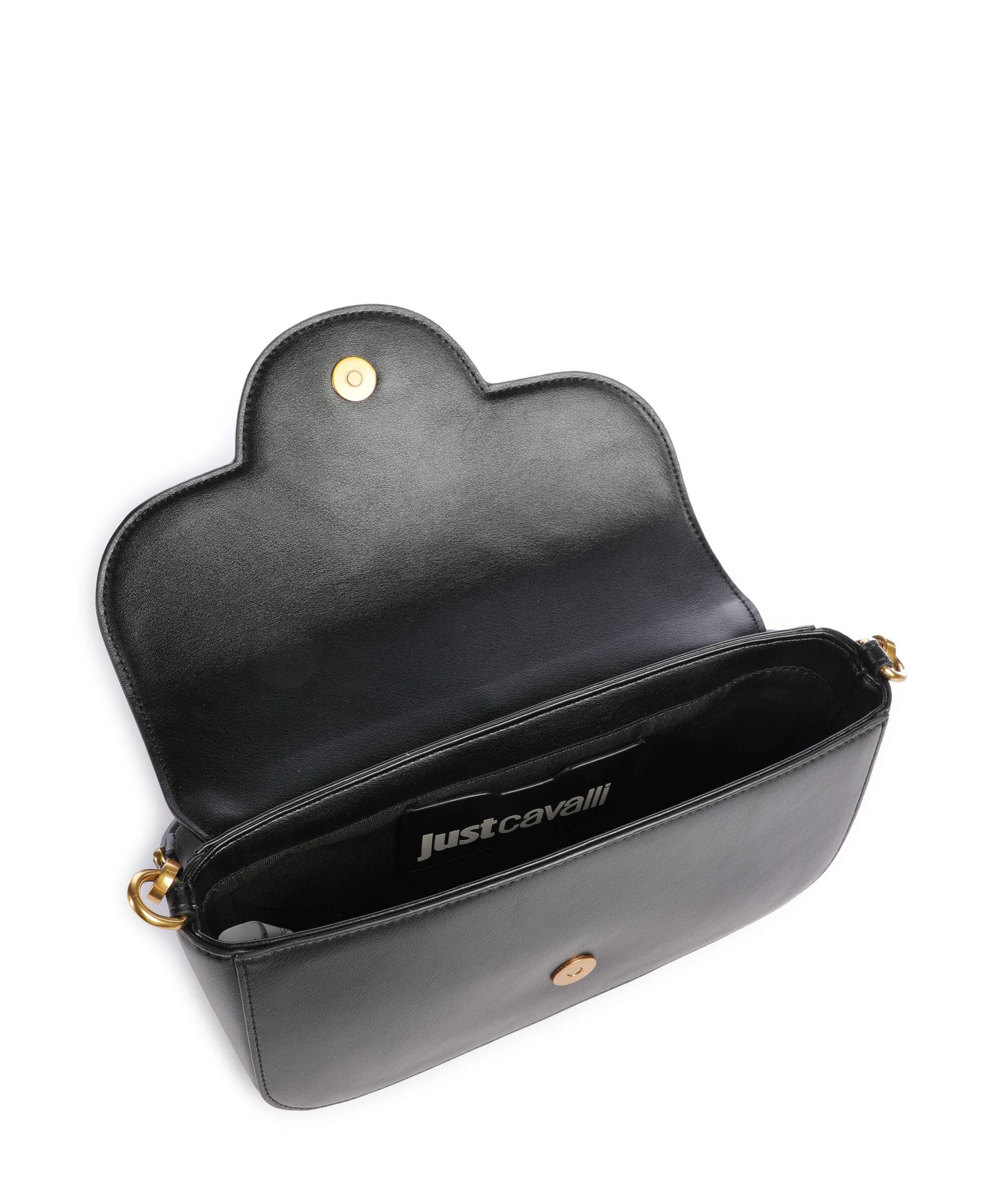 Just Cavalli Just Snake Shoulder bag black