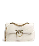 Pinko Love Puff Classic Shoulder bag bianco seta/antique gold