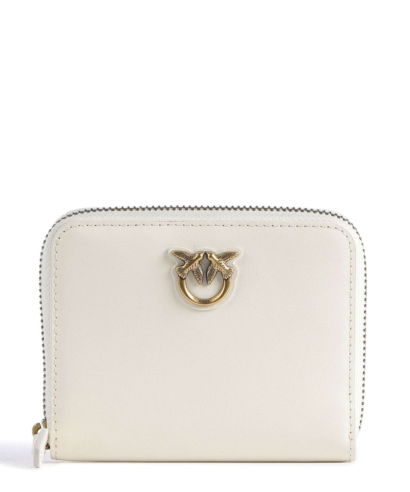 Pinko Taylor Wallet bianco seta/antique gold
