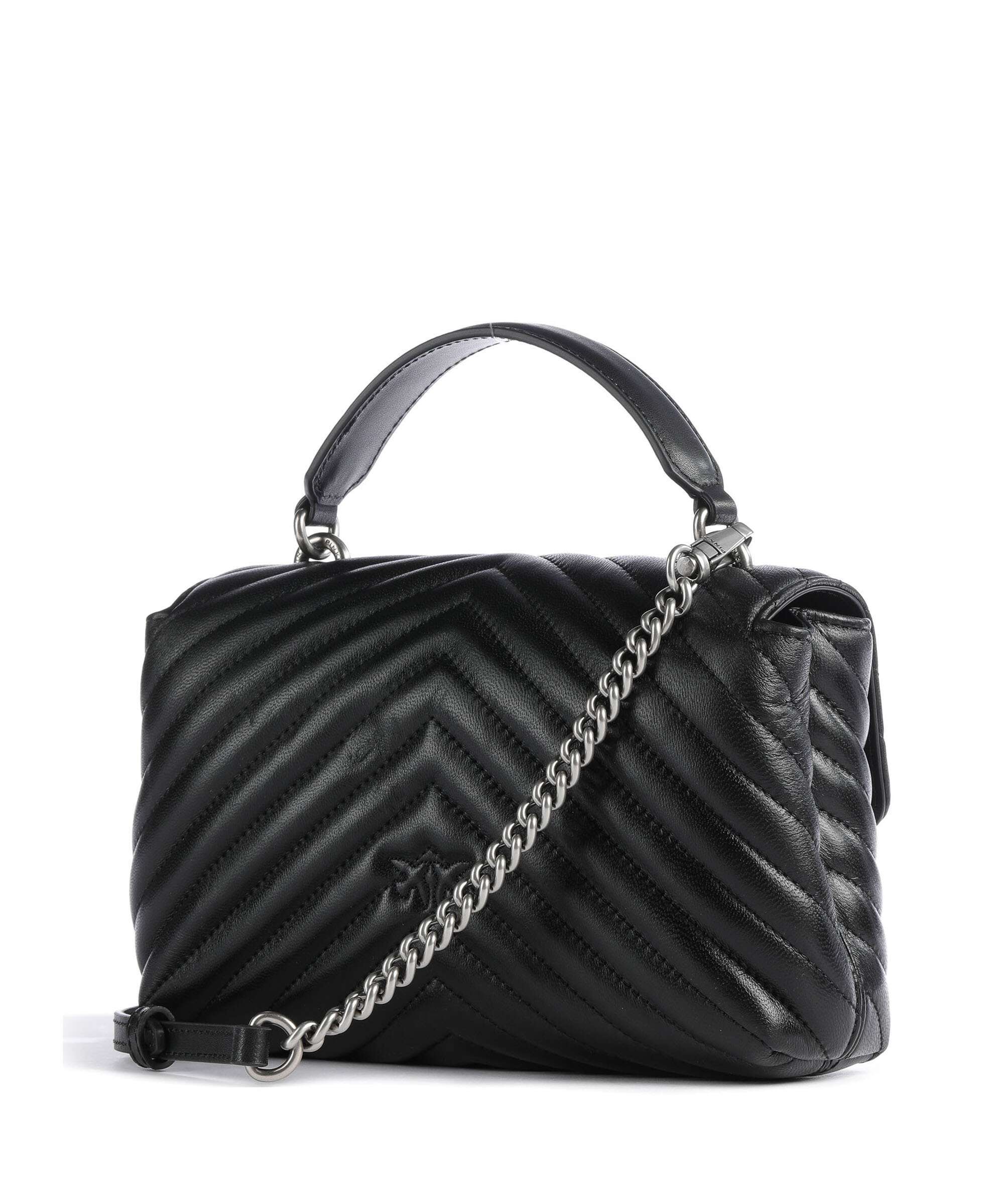 Pinko Love Lady Puff Mini Handbag nero/old silver