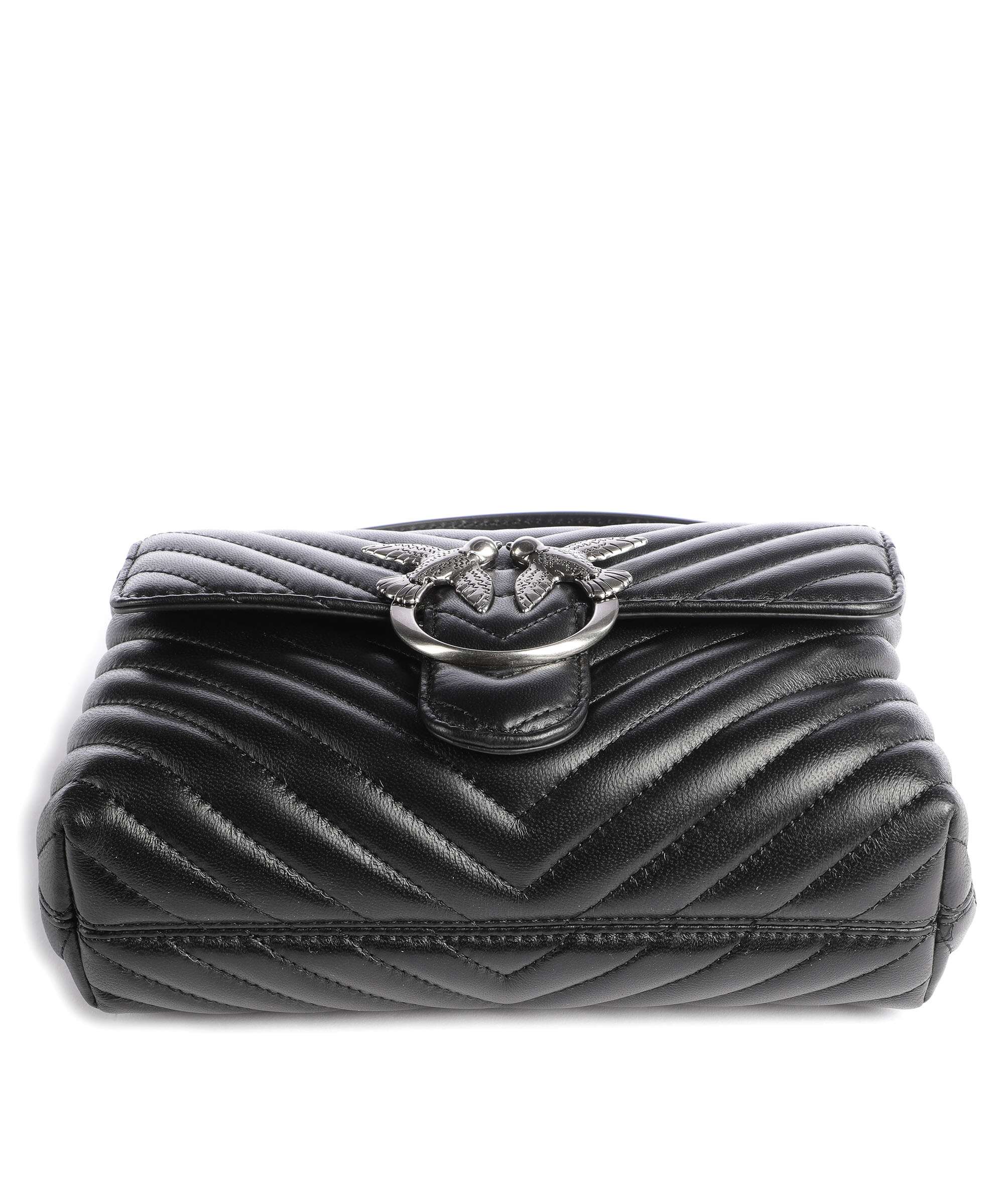 Pinko Love Lady Puff Mini Handbag nero/old silver