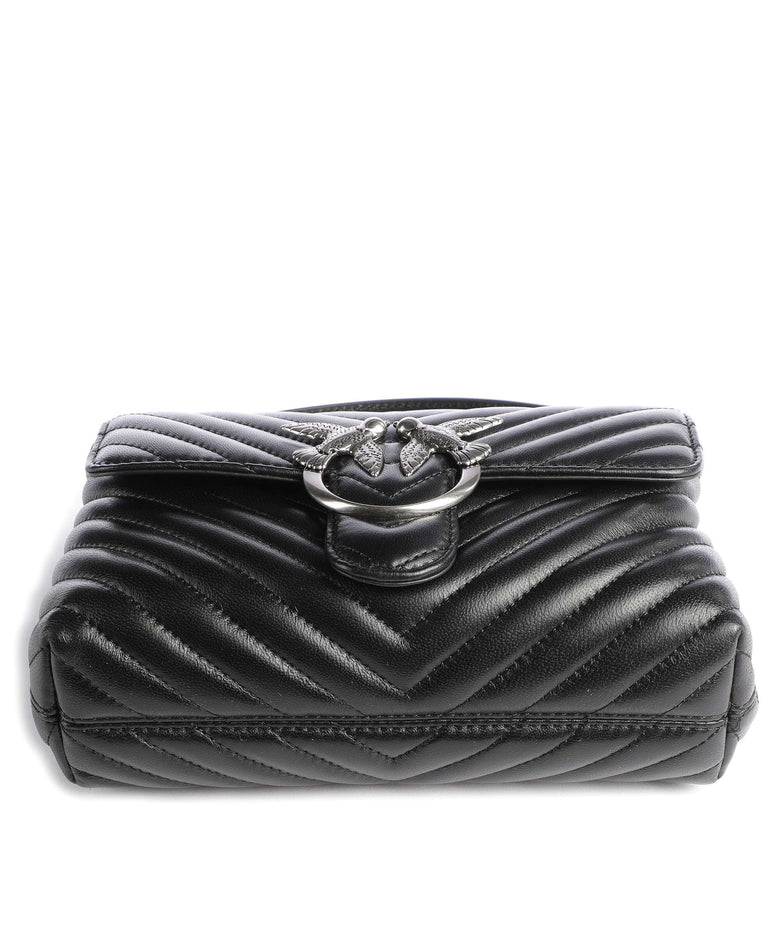 Pinko Love Lady Puff Mini Handbag nero/old silver
