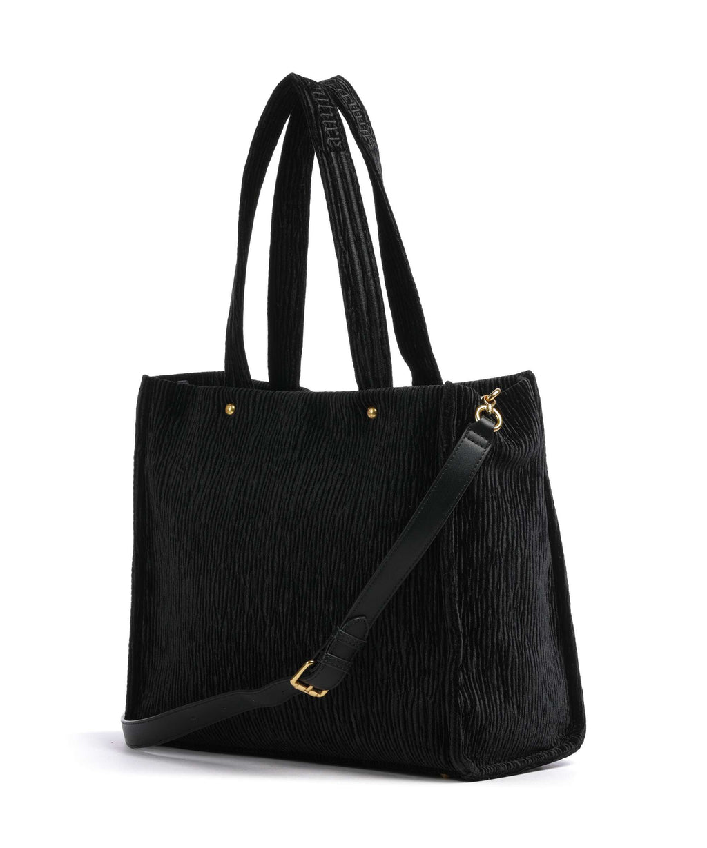 Juicy Couture Iris Crinkled Velvet L Tote bag black