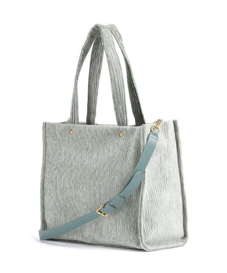 Juicy Couture Iris Crinkled Velvet L Tote bag chinois green