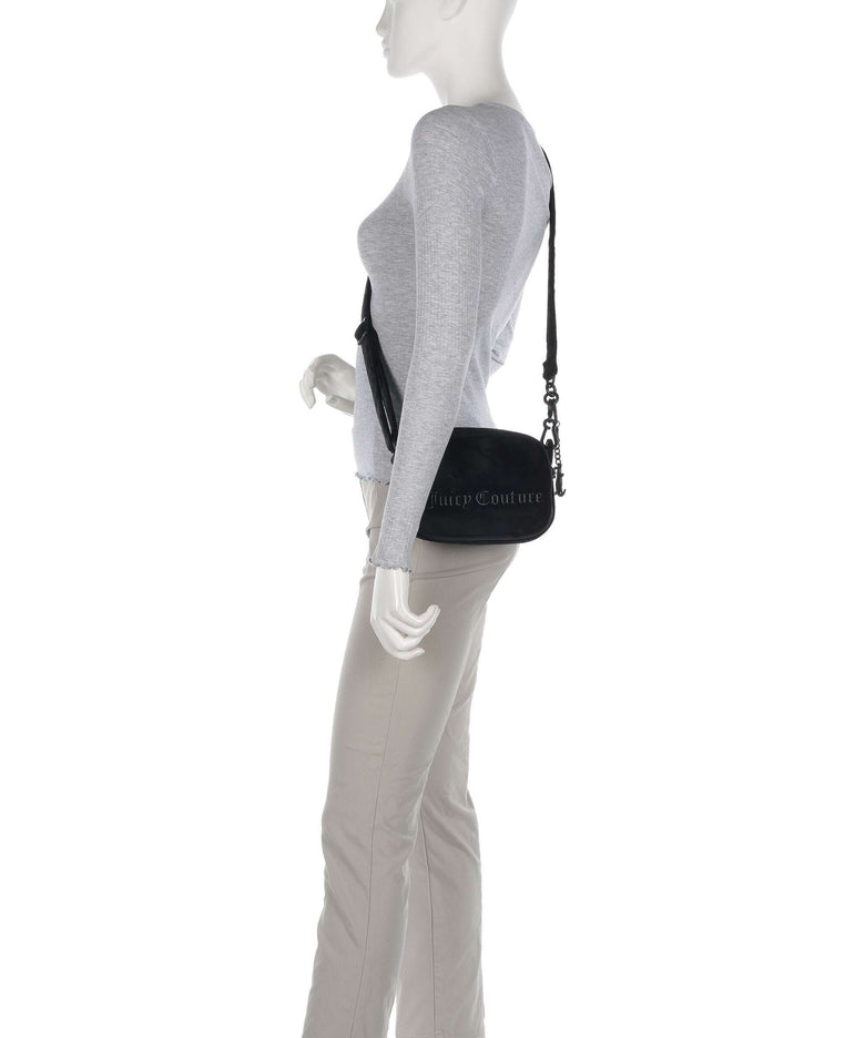 Juicy Couture Jasmine Velvet Crossbody bag black