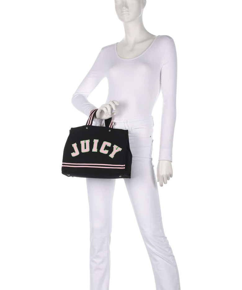 Juicy Couture Iris Patch Canvas M Handbag black/juicy pink