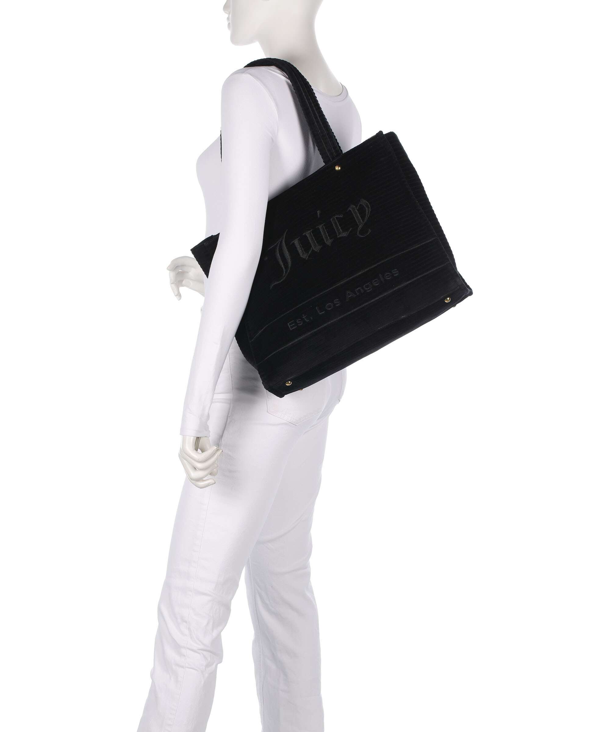 Juicy Couture Iris Velvet L Tote bag black