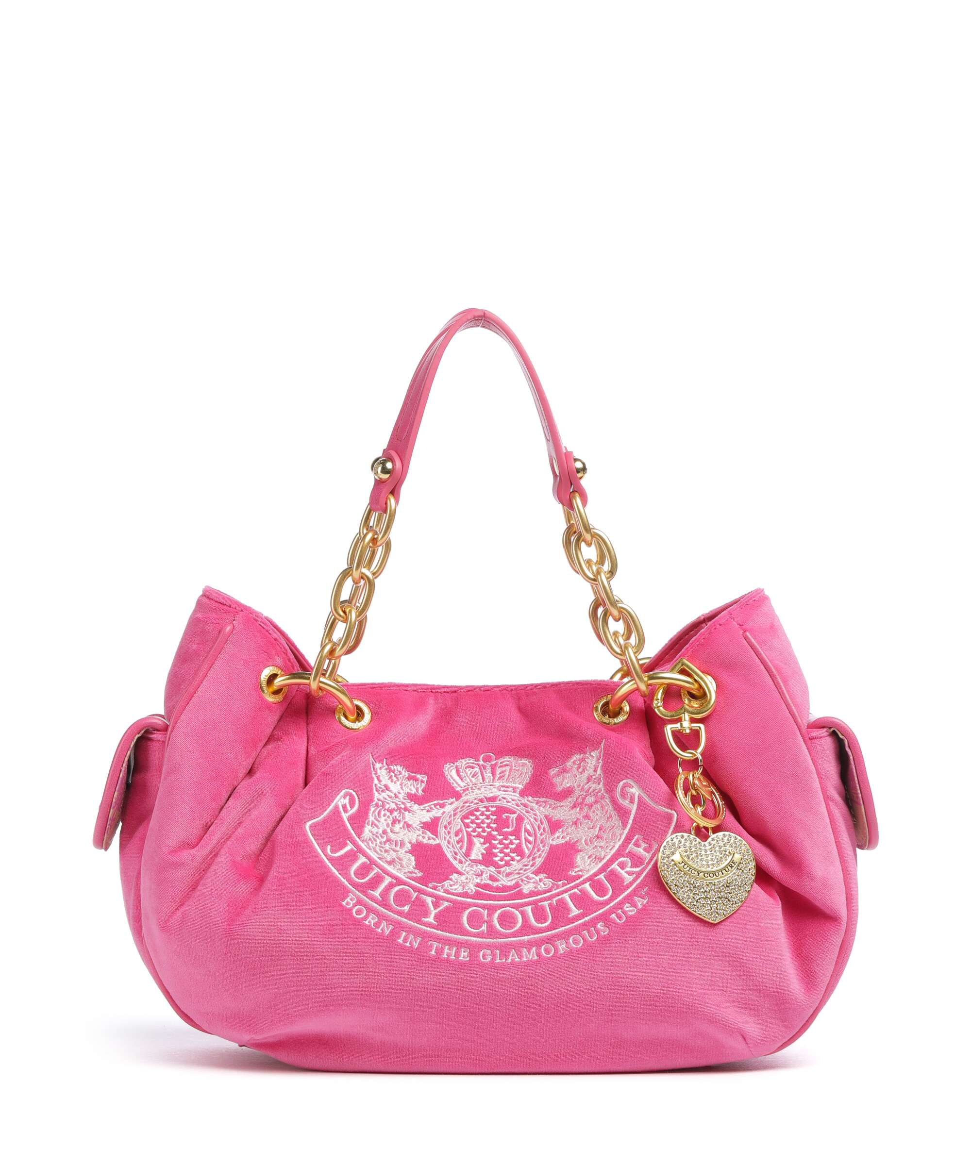Juicy Couture Daydreamer Classic Crest M Hobo bag pink yarrow