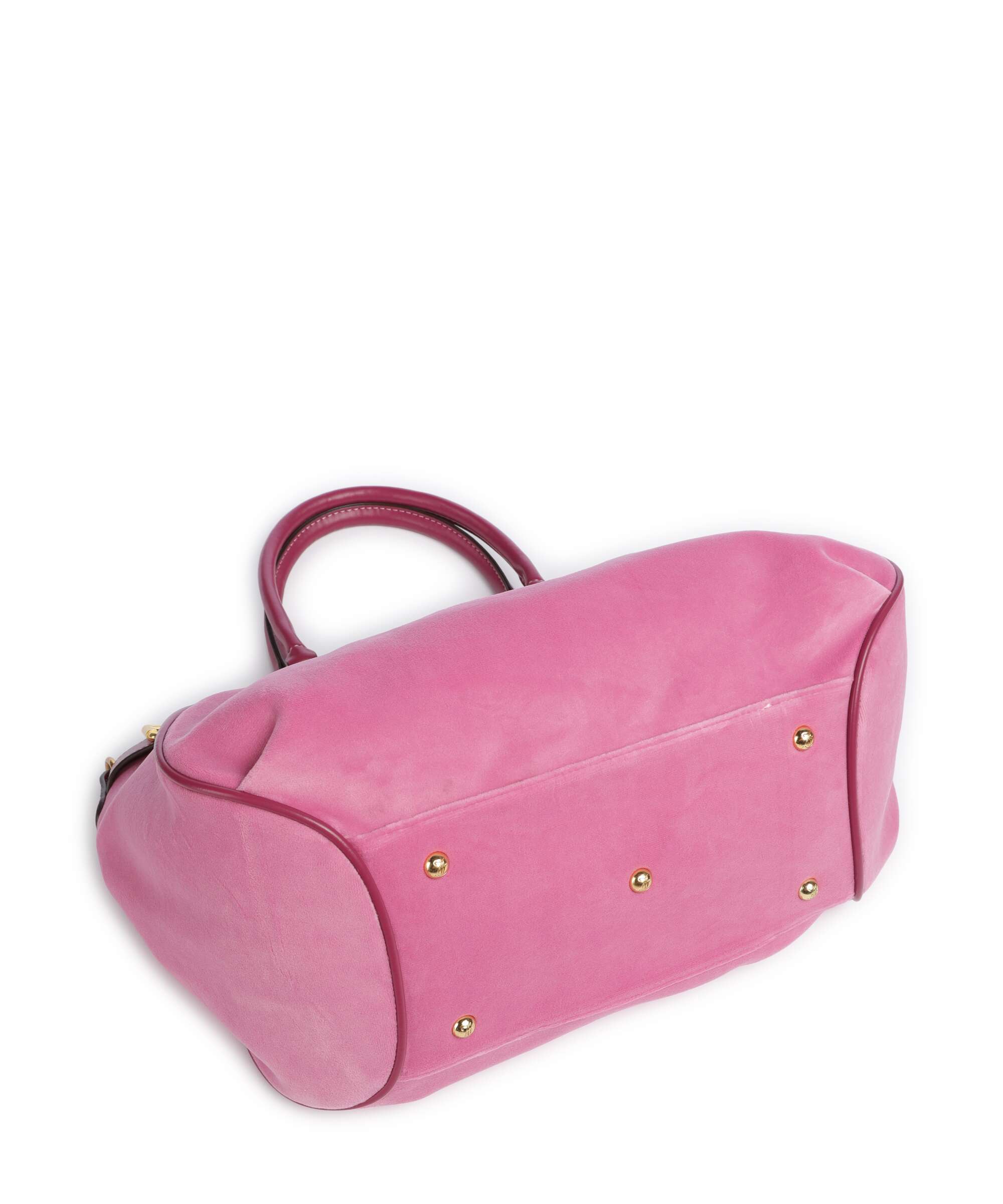 Juicy Couture Twig Narrative Velvet L Tote bag super pink