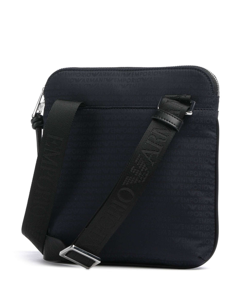 Emporio Armani Monogram Crossbody bag iconico blu navy