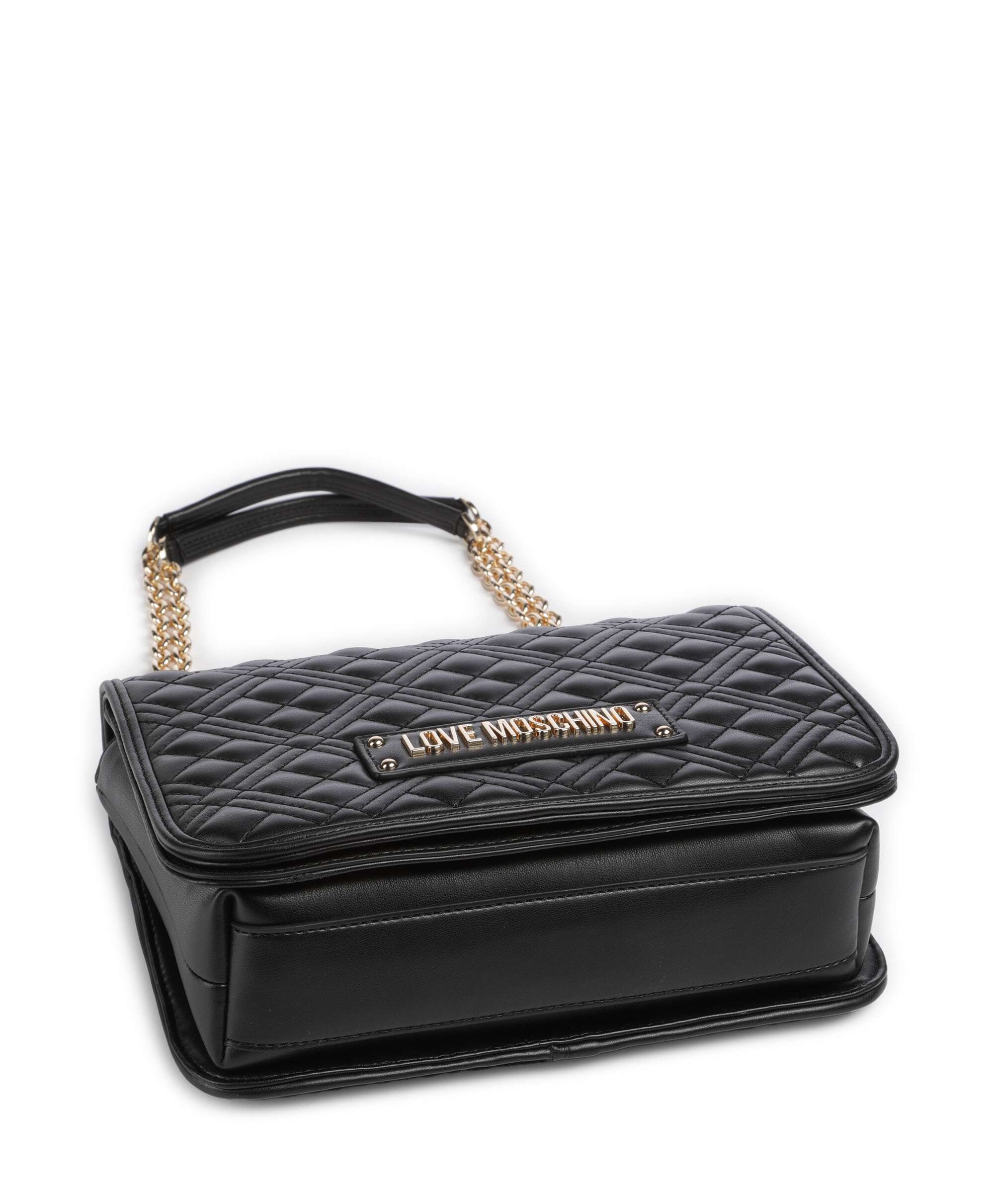 Love Moschino Quilted Laminated Shoulder bag nero