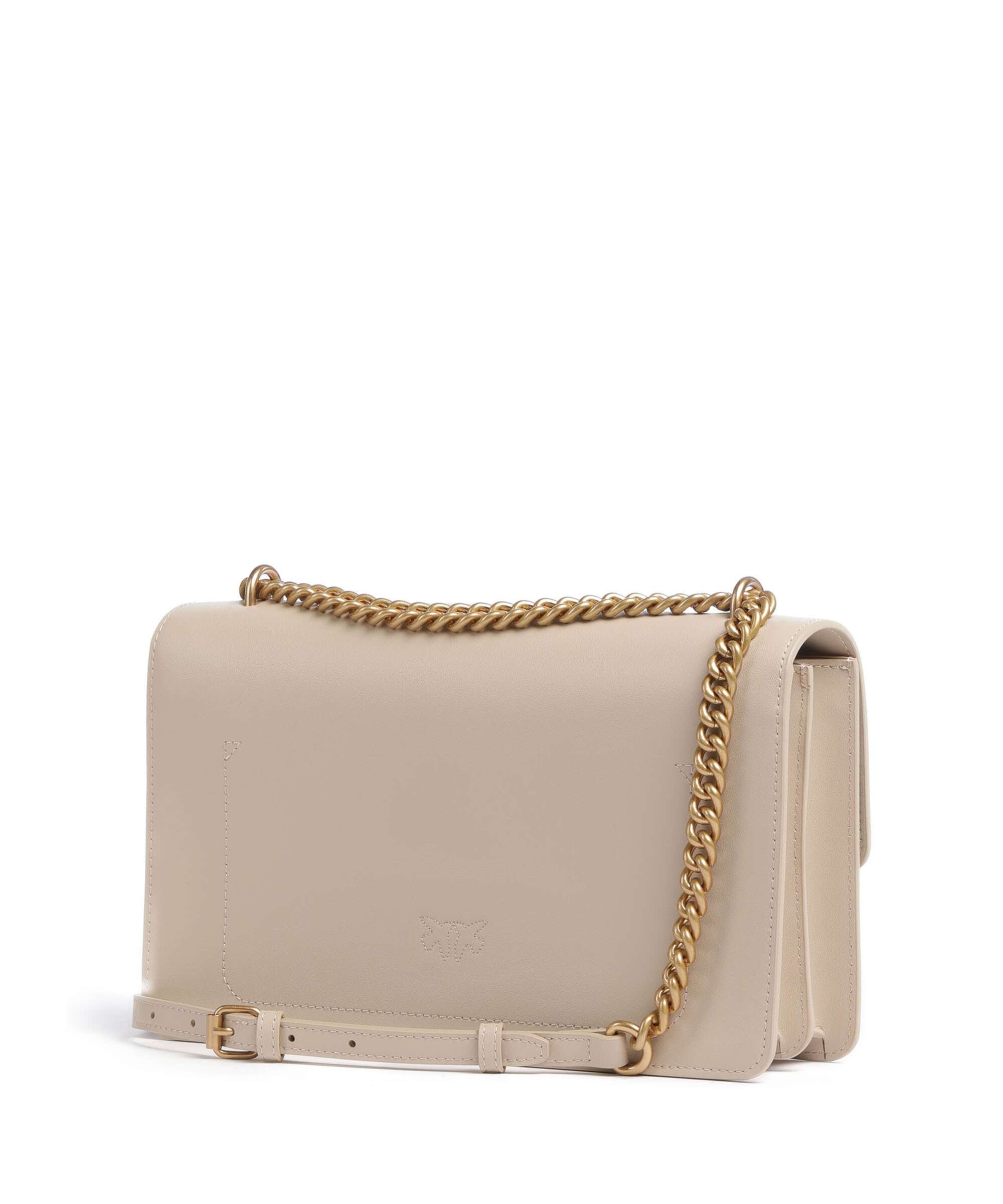 Pinko Love One Classic Shoulder bag beige/grigio fumo/antique gold
