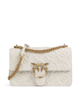 Pinko Love One Classic Sac porté épaule bianco seta/antique gold
