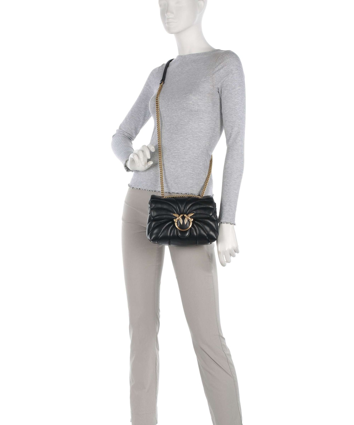 Pinko Love Puff Mini Shoulder bag nero/antique gold