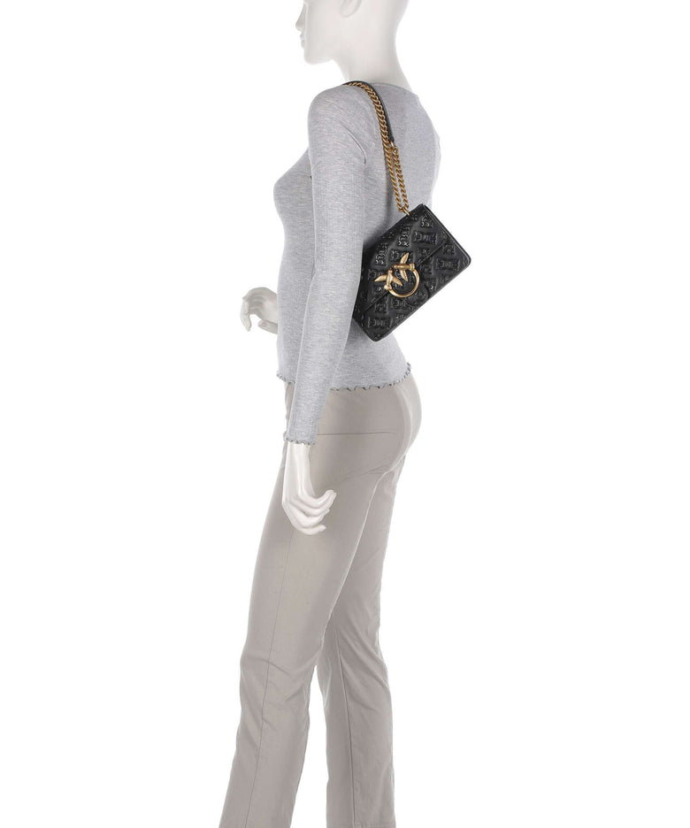 Pinko Love One Mini Shoulder bag nero/antique gold