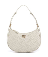 Pinko Half Moon Mini Sac porté épaule bianco seta/antique gold