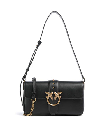 Pinko Love One Classic Slouchy Sac porté épaule nero/antique gold