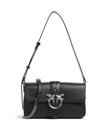 Pinko Love One Classic Slouchy Sac porté épaule nero/old silver
