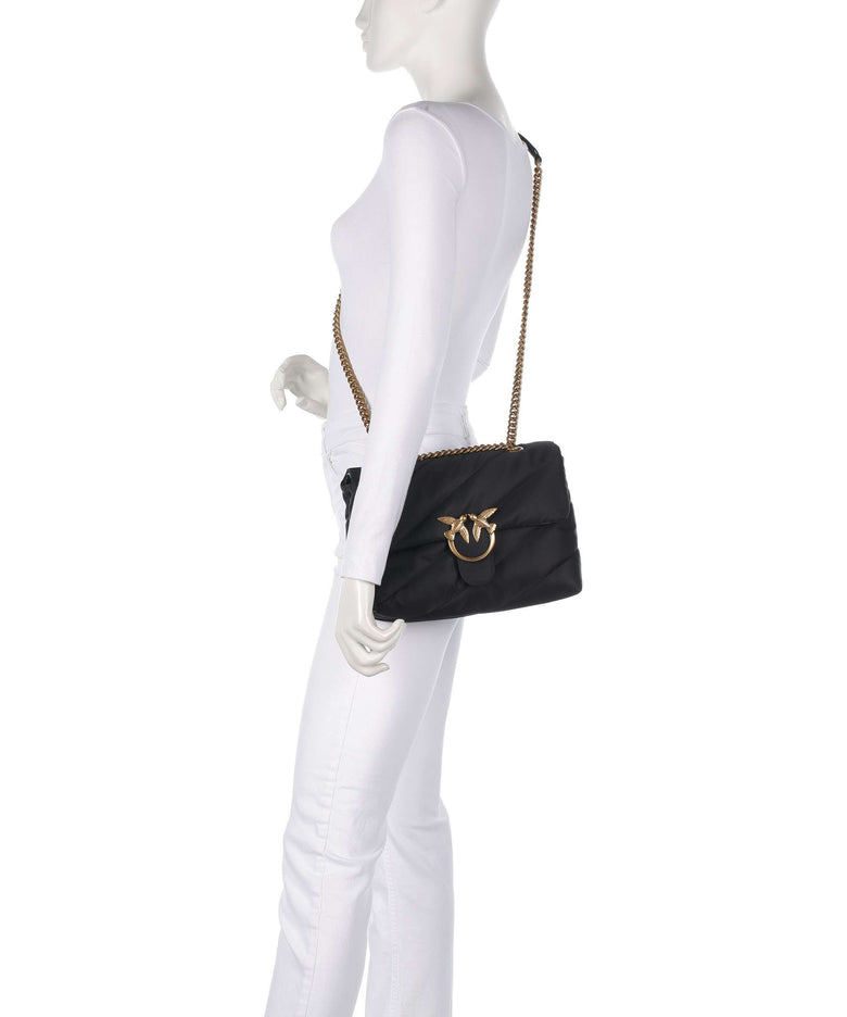 Pinko Love Puff Classic Shoulder bag nero/antique gold