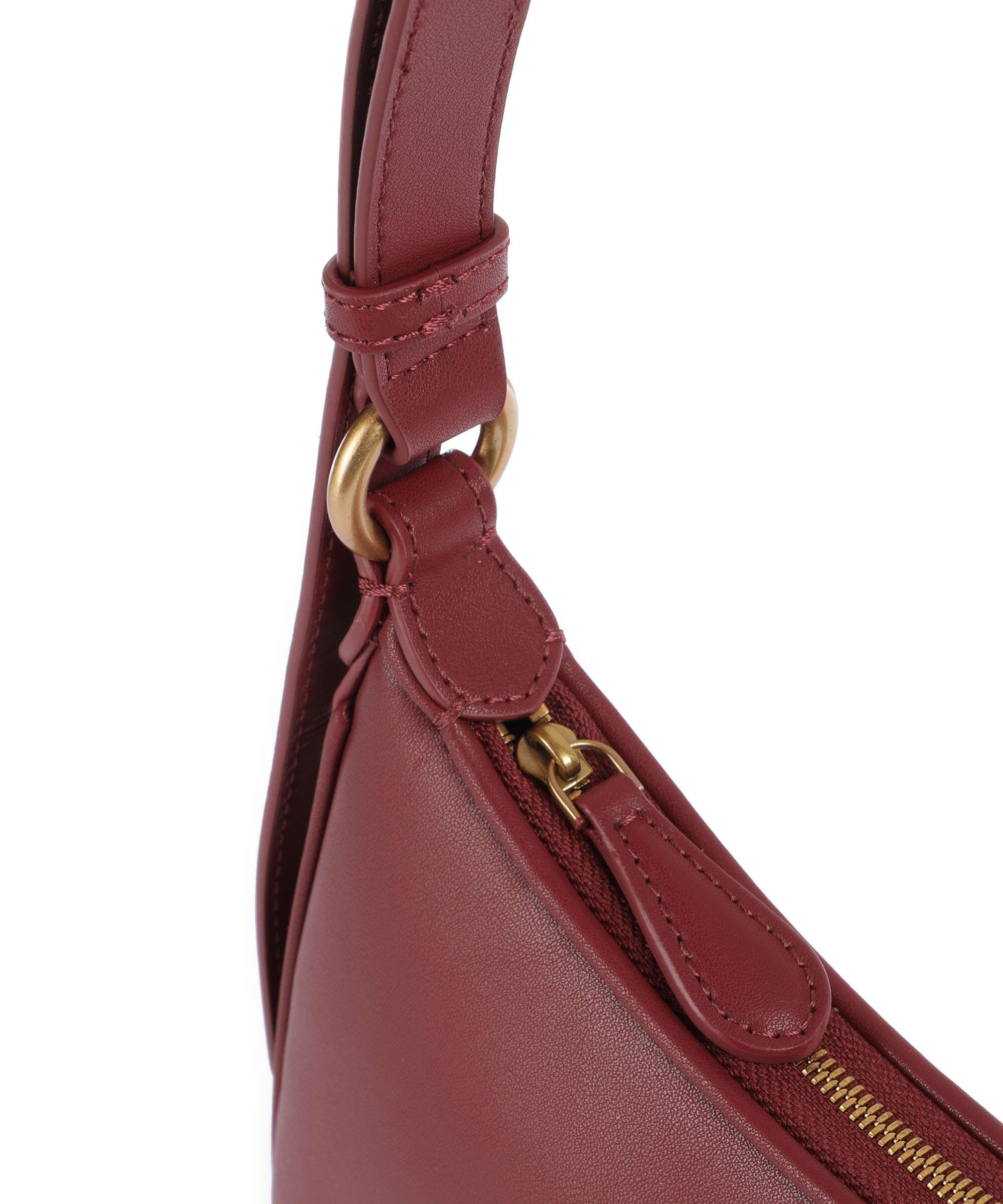 Pinko Half Moon Mini Shoulder bag bordeaux merlot/antique gold