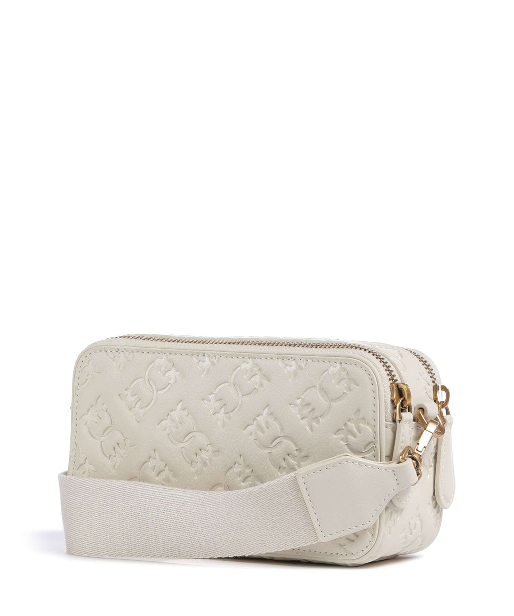 Pinko Mini Crossbody bag bianco seta/antique gold