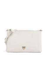 Pinko Flat Mini Crossbody bag bianco seta/antique gold