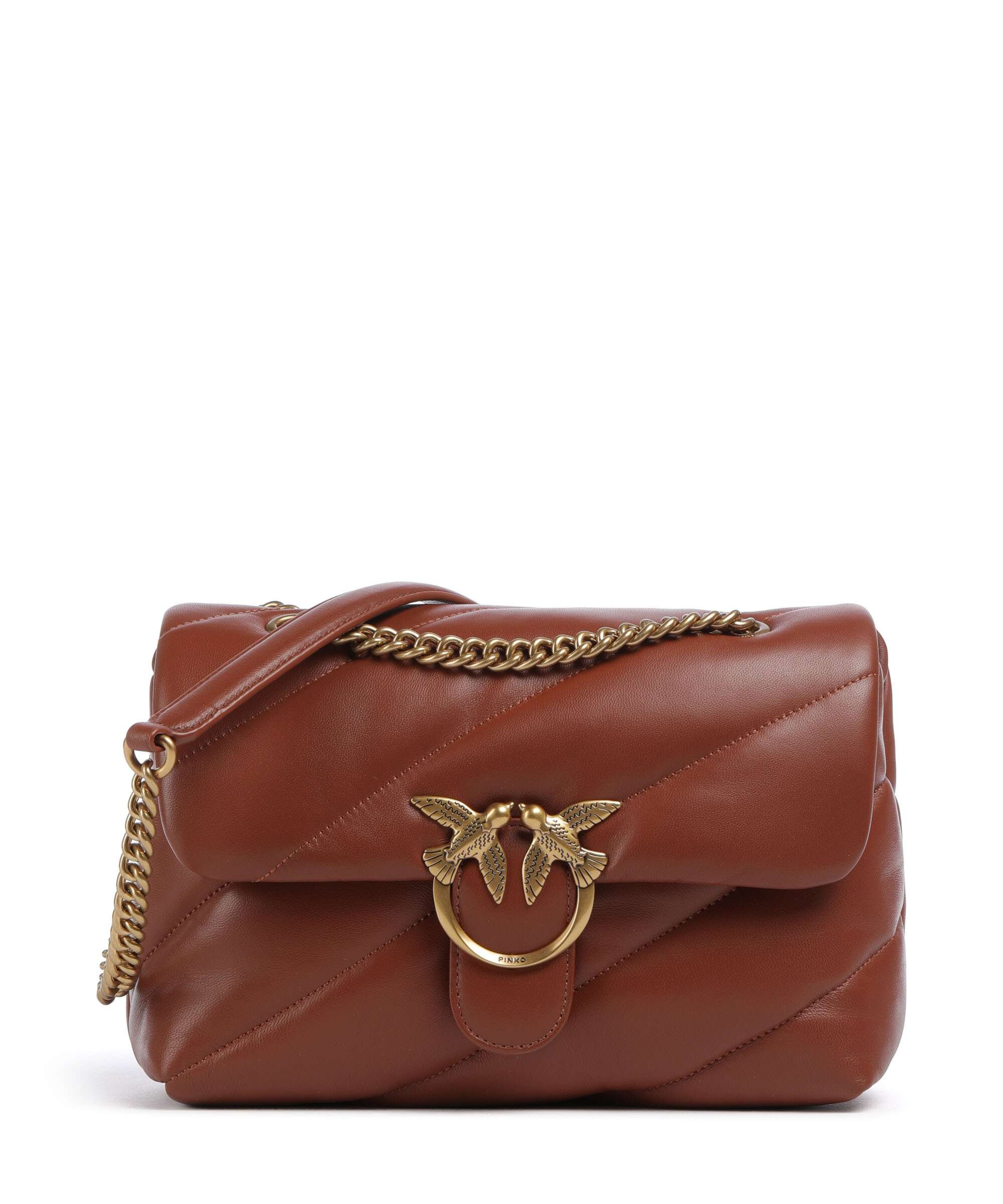 Pinko Love Puff Classic Shoulder bag arabo/antique gold