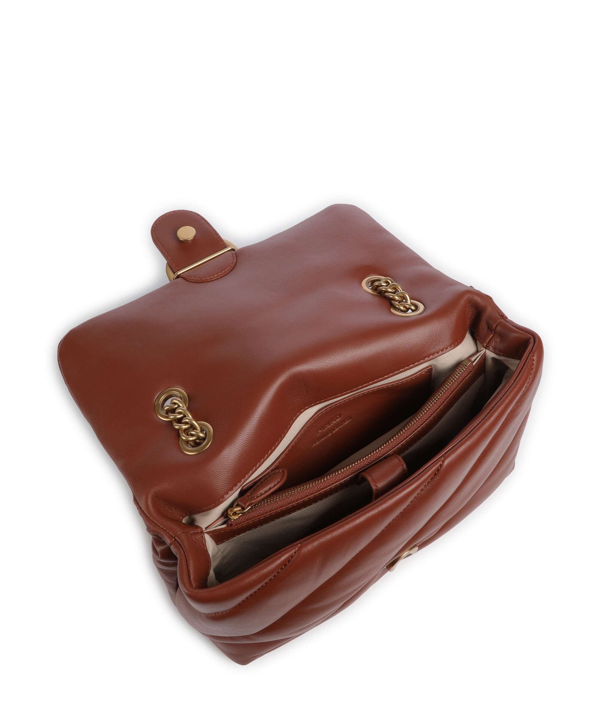 Pinko Love Puff Classic Shoulder bag arabo/antique gold