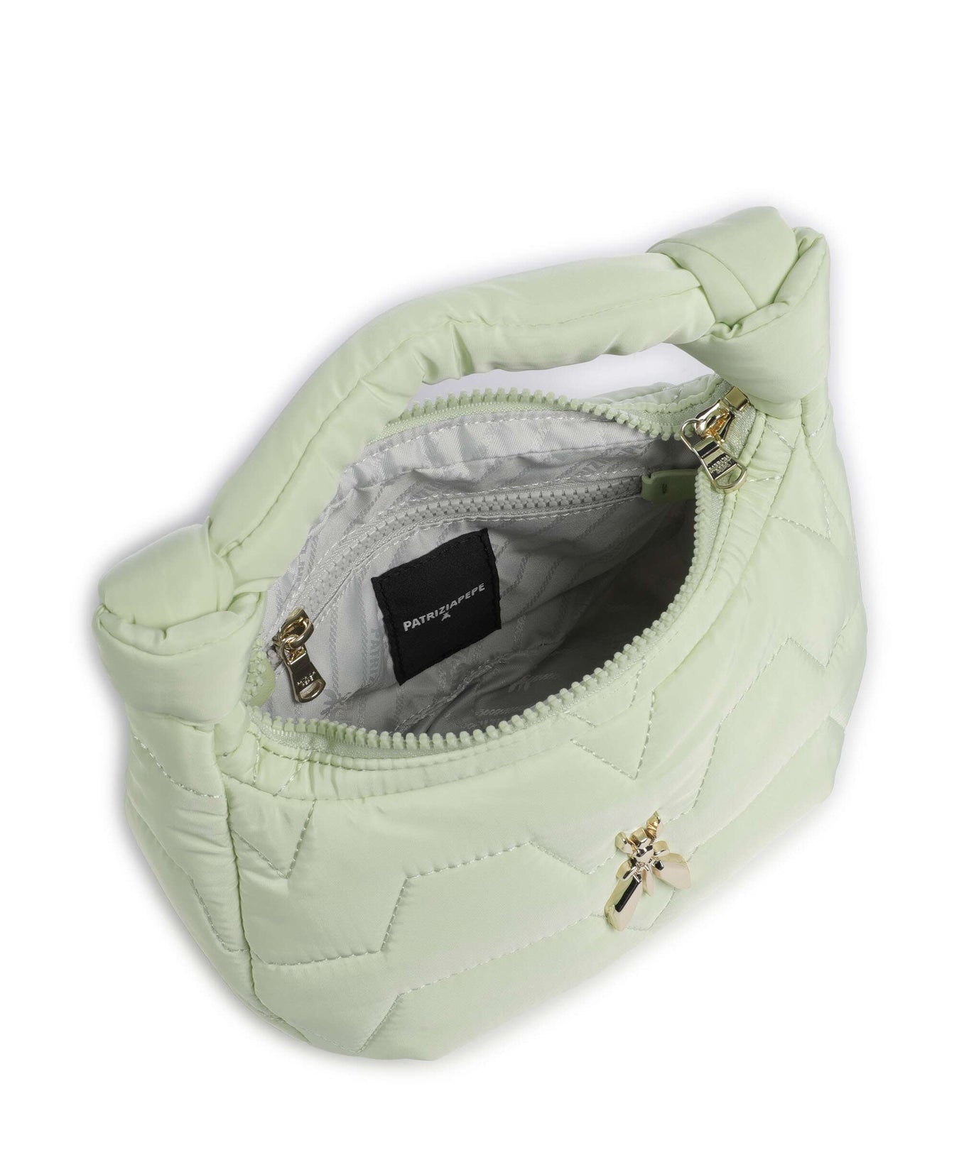 Patrizia Pepe Padded Handbag soft green