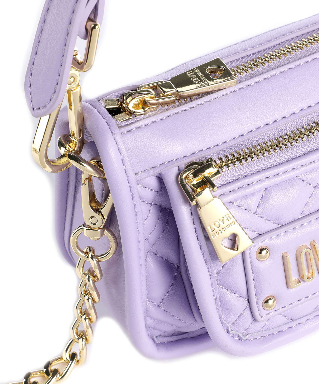 Love Moschino Quilted Shoulder bag lilla