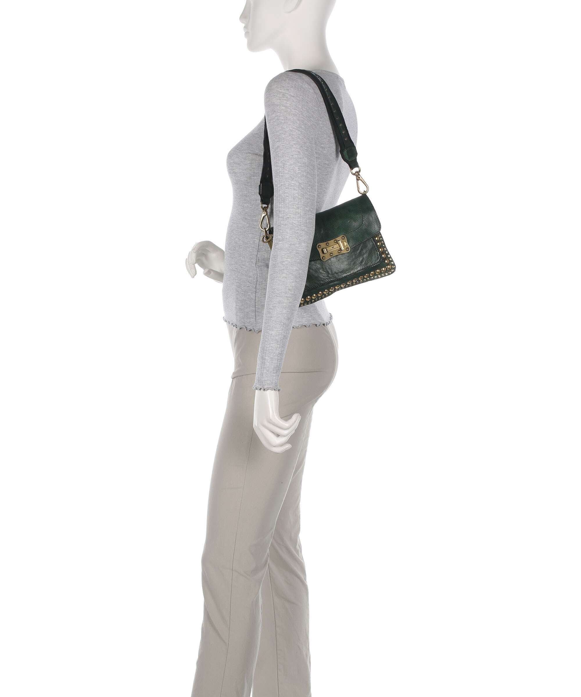 Campomaggi Shoulder bag green bottle