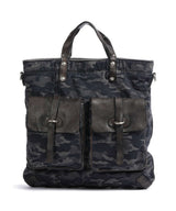 Campomaggi Sac à main porté dos camouflage blue/dark grey