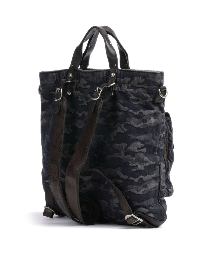 Campomaggi Backpack bag camouflage blue/dark grey