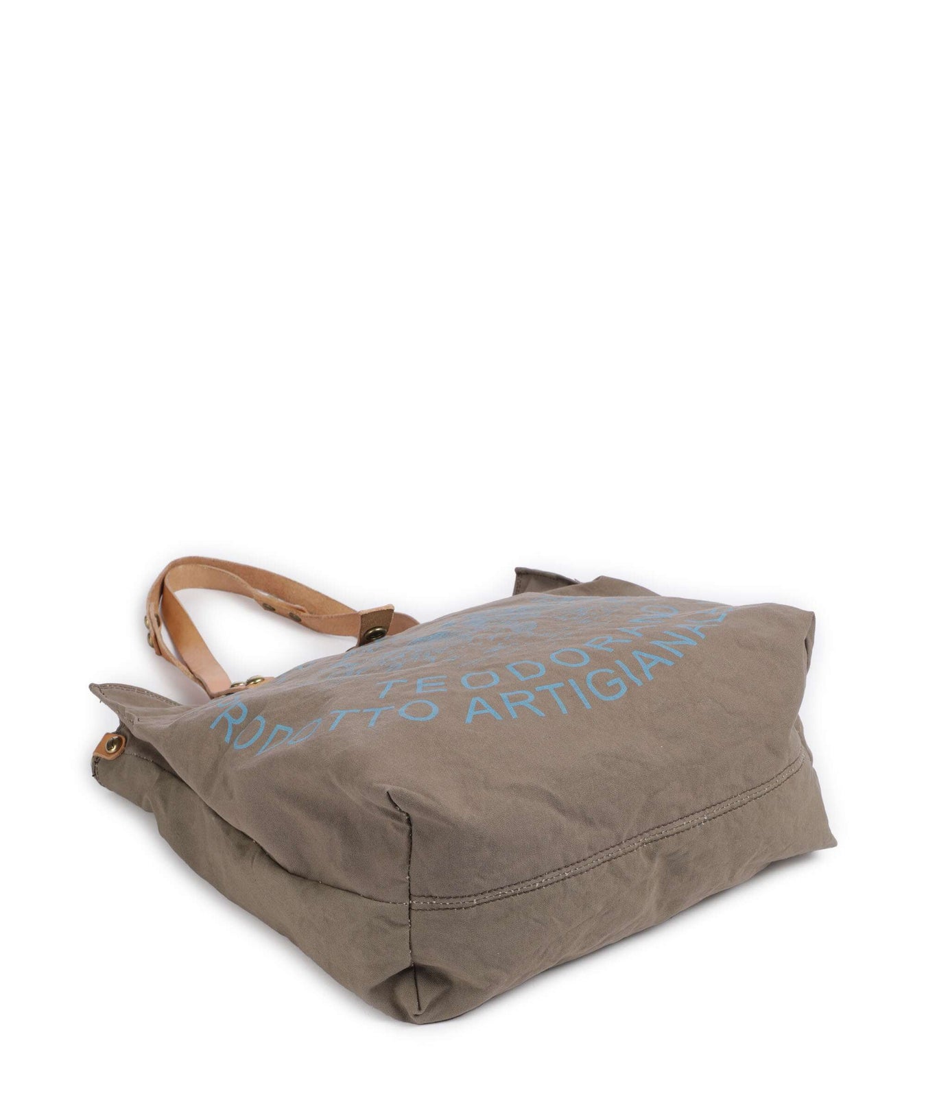 Campomaggi Tote bag verde militare/naturale/ceruleo