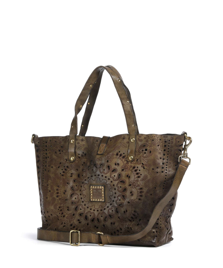 Campomaggi Tote bag verde militare