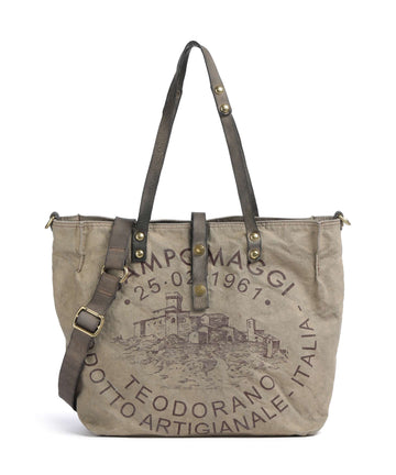 Campomaggi Cabas beige/cement moro