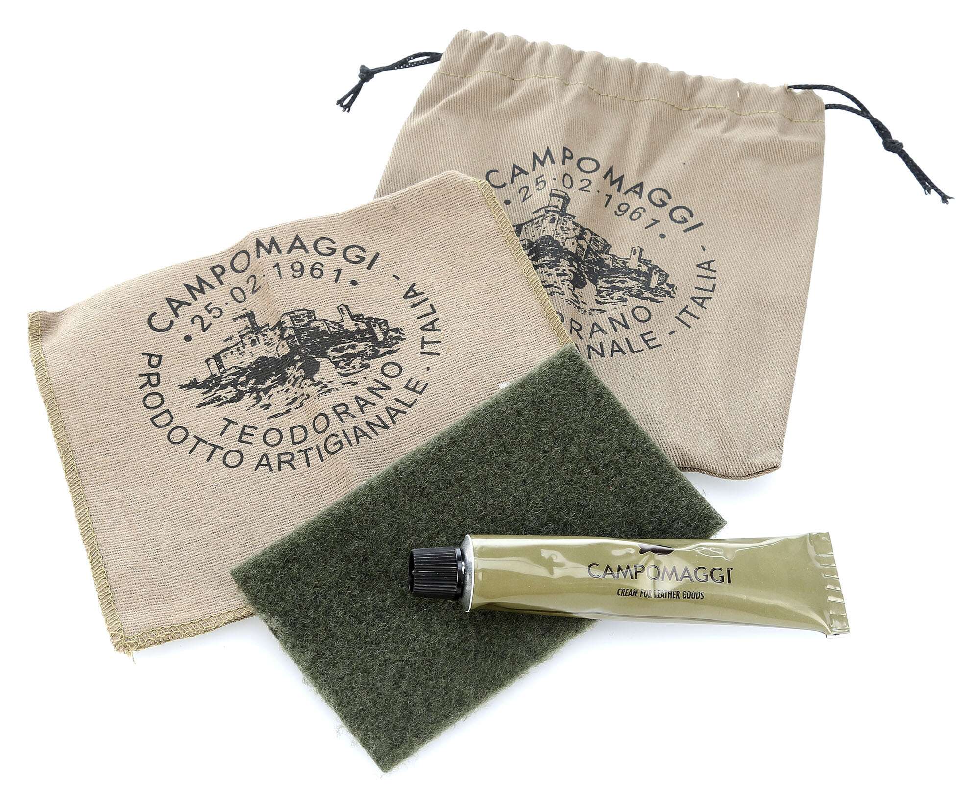 Campomaggi Shoulder bag beige/nero