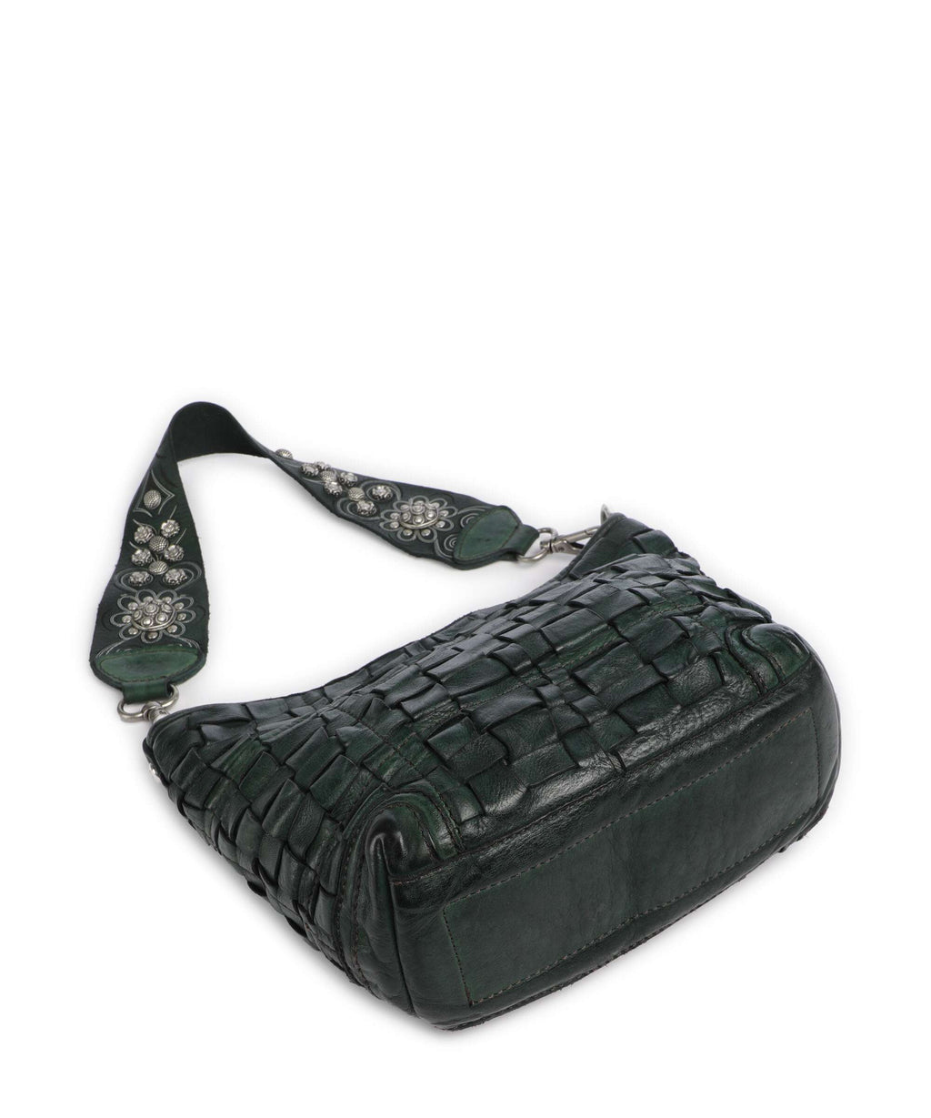 Campomaggi Hobo bag green bottle