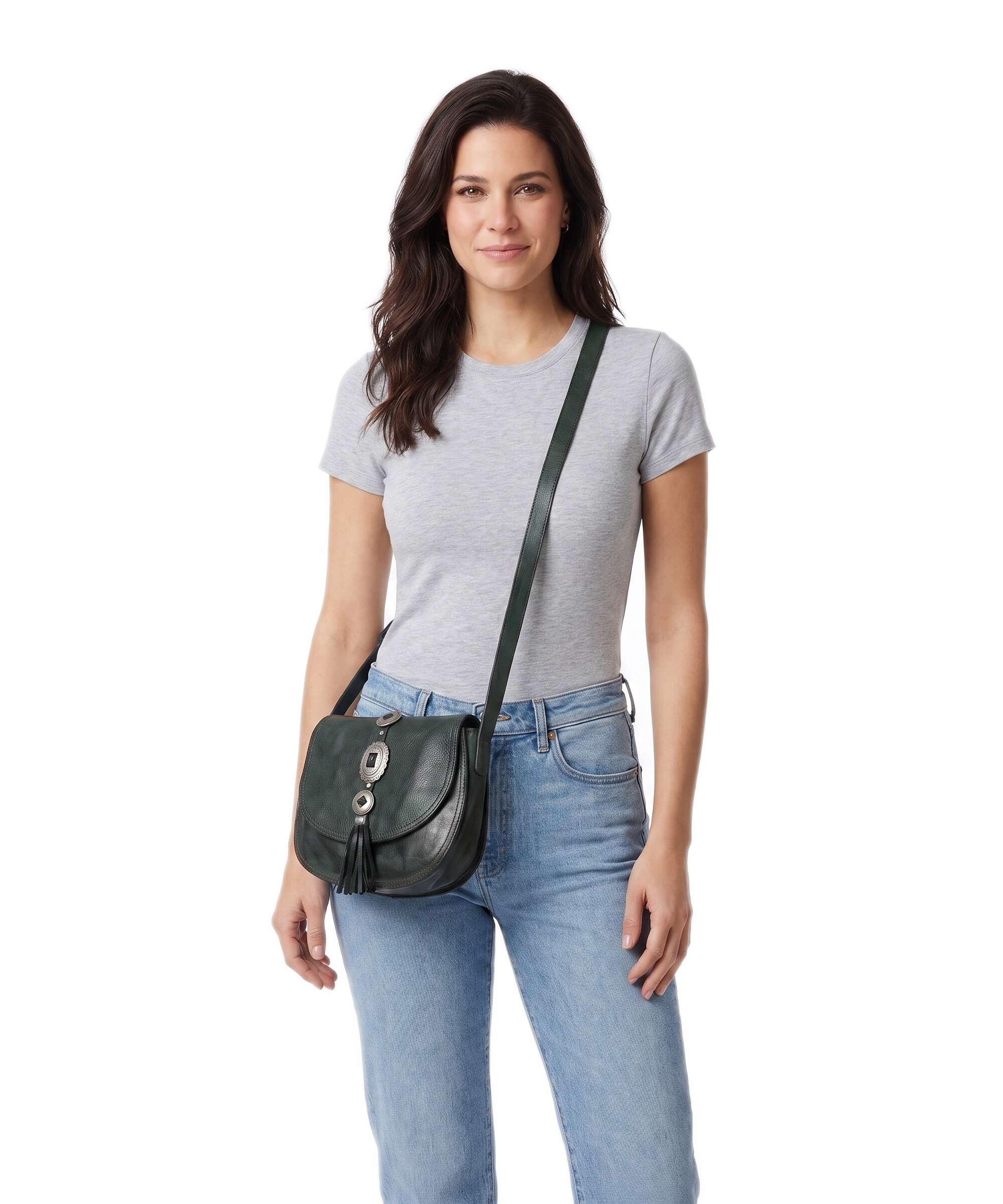 Campomaggi Crossbody bag green bottle