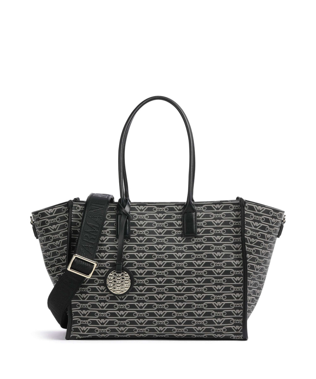 Emporio Armani La Gio Tote bag nero/ecru