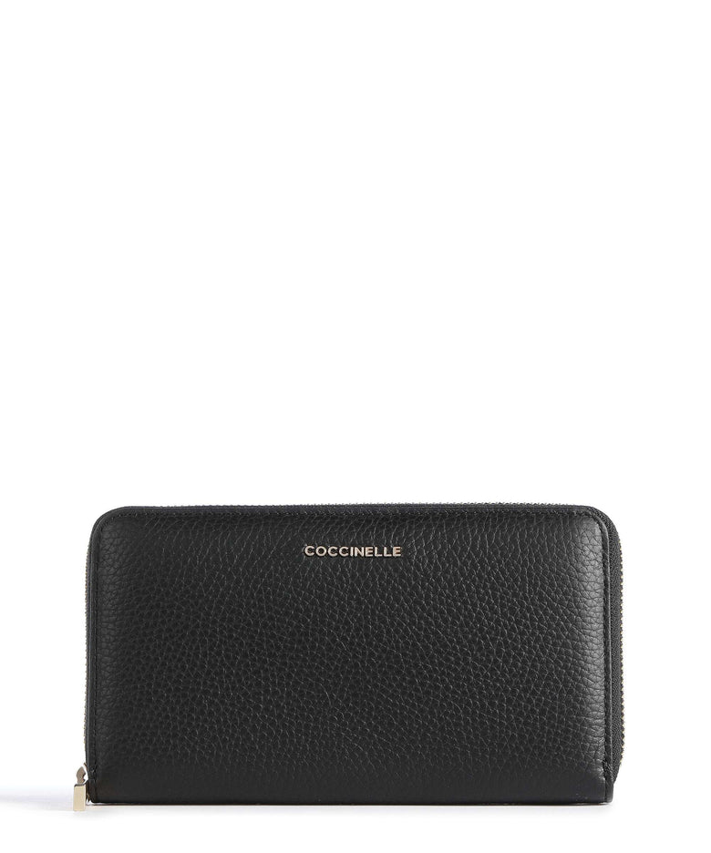 Coccinelle Metallic Soft Wallet noir