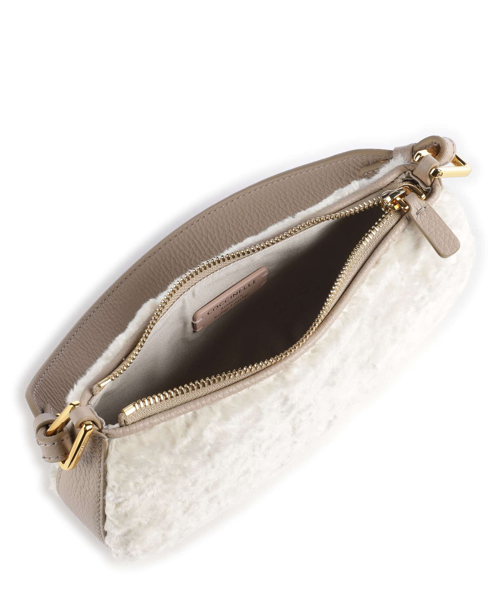 Coccinelle Merveille Astrakan Shoulder bag natural