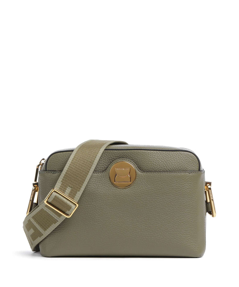 Coccinelle Liya Signature Crossbody bag laurel green
