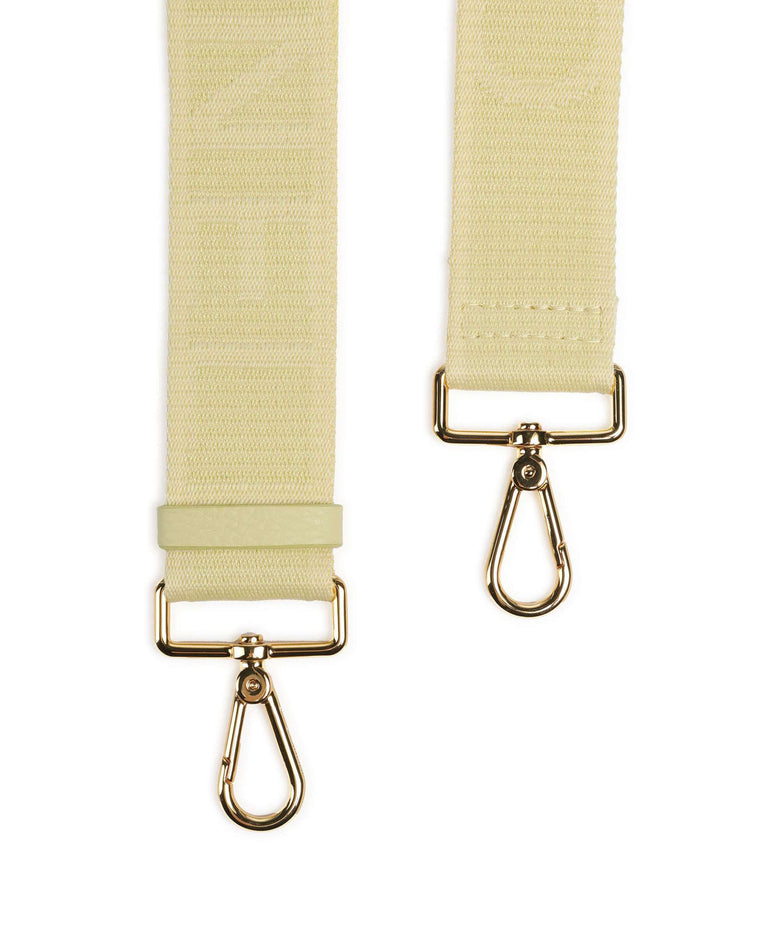 Coccinelle Nastro Signature Bag strap lime wash