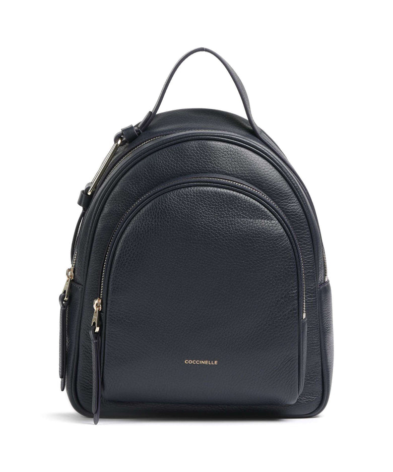 Sac à dos en cuir grainé denim denim - AALLARD de Megève Sac à dos en cuir grainé denim denim - AALLARD de Megève