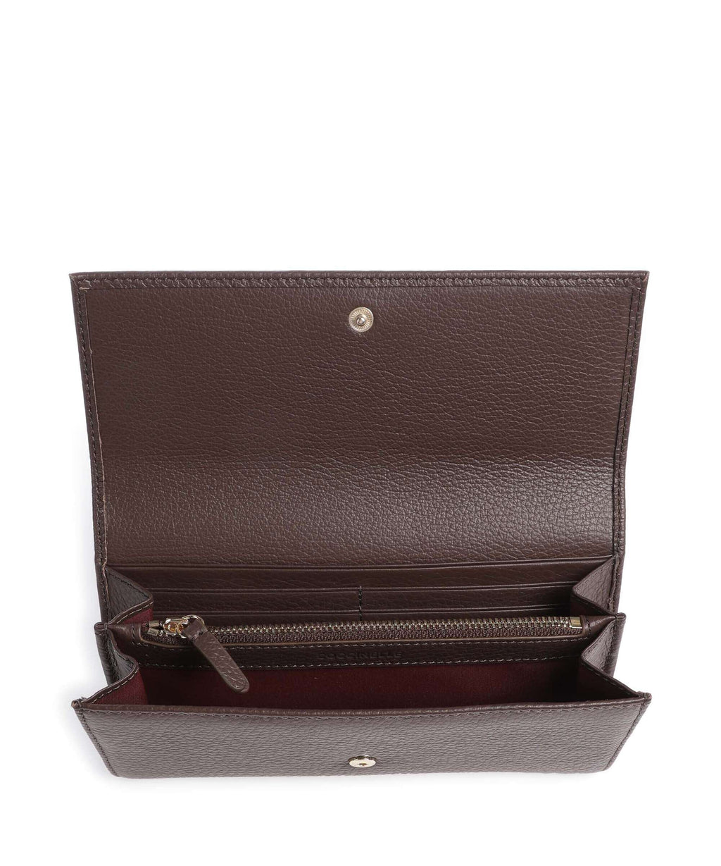 Coccinelle Metallic Soft Wallet fondant brown