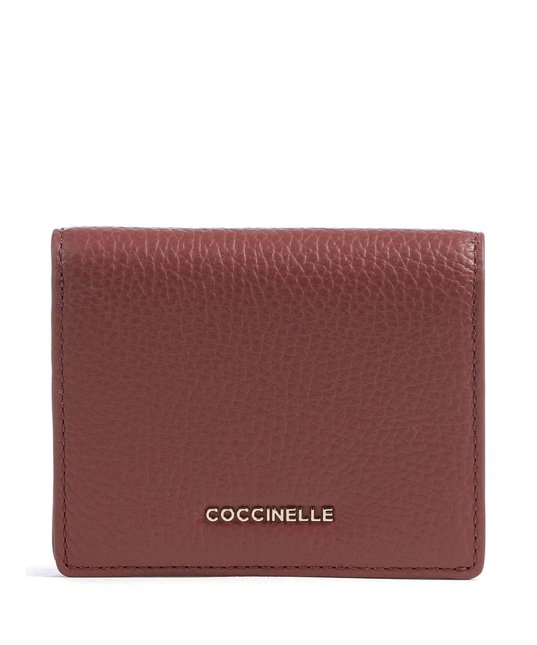 Coccinelle Metallic Soft Wallet brandy