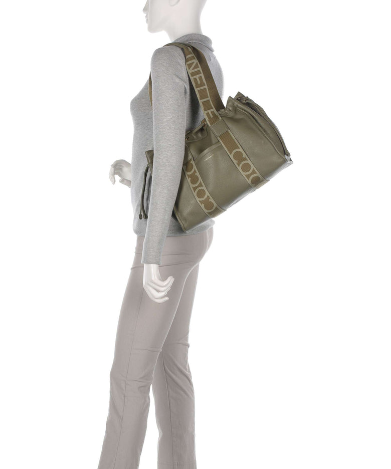 Coccinelle Signature 2Day Tote bag laurel green