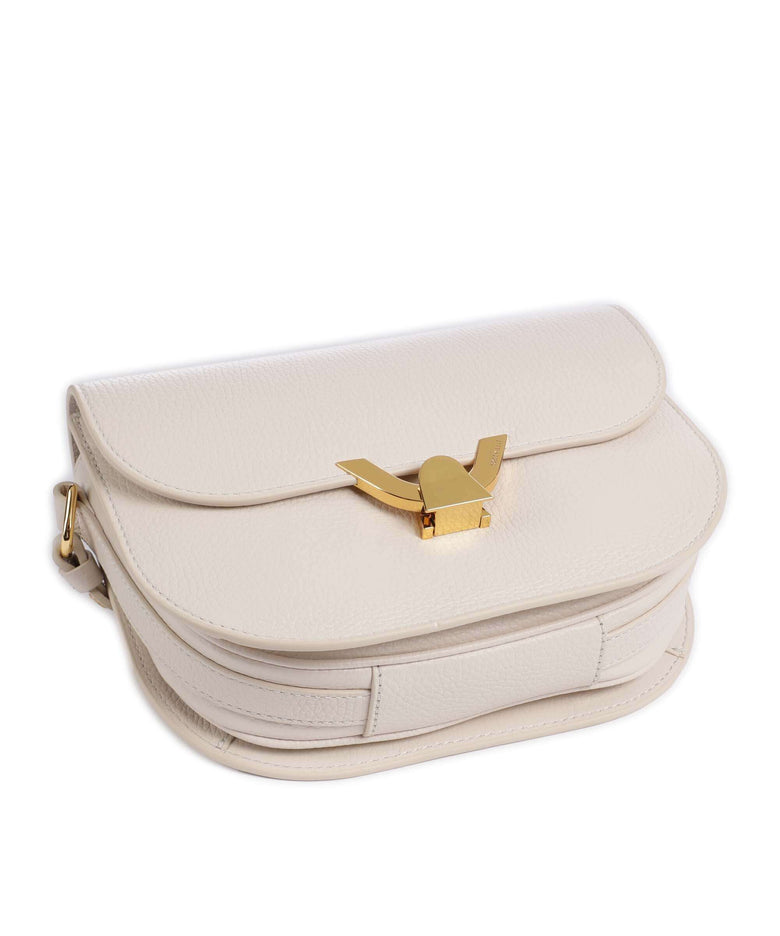 Coccinelle Dew Crossbody bag lambskin white